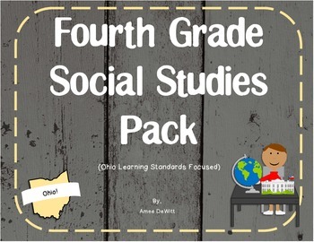 Preview of 4th Grade Social Studies Pack (Ohio Learning Standards)