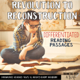 Social Studies Passages: Revolution to Reconstruction Nonfiction Reading bundle