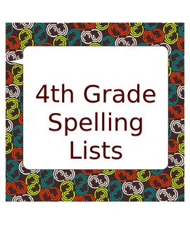 Preview of 4th Grade Spelling Lists for the Year Plus Practice! STAAR Writing Sale!
