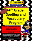 4th Grade Spelling and Vocabulary Common Core Differentiated Program