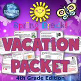 4th Grade Spring Break Vacation Packet {CCSS Aligned}