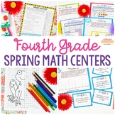 4th Grade Spring Math Centers - Fun Test Prep