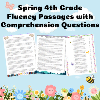 Preview of 4th Grade Spring Reading Fluency Passages with Comprehension Questions
