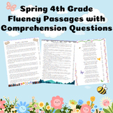 4th Grade Spring Reading Fluency Passages with Comprehensi