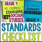 Florida Social Studies Standards 4th Grade Checklist - Stu