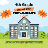 Preview of 4th Grade Standards End of Year Digital Escape Room Activity w/Unlock Key Code