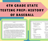 4th Grade State Testing Prep Practice: History of Baseball