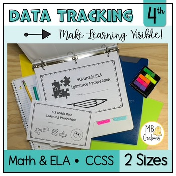 Preview of Student Data Binder Standards Tracking - Visible Learning Progressions 4th Grade