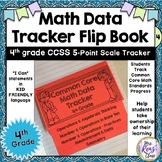 4th Grade Student Math Data Tracker Flip Book (5 point sca