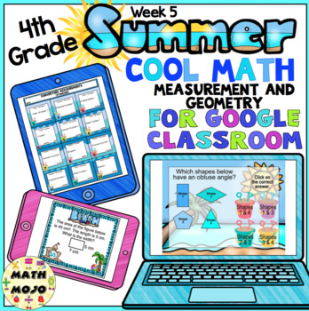 Preview of 4th Grade Summer Math Digital Review: Week 5