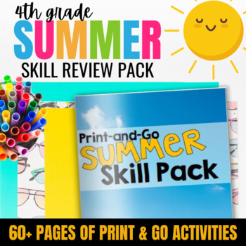 Preview of 4th Grade Summer Packet: End of Year Review Activities & Practice Worksheets