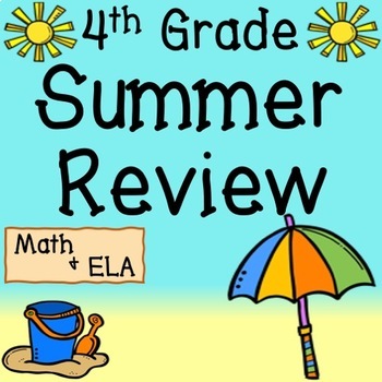 Preview of 4th Grade Summer Review (Math & ELA)
