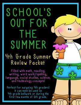 Preview of 4th Grade Summer Review Packet