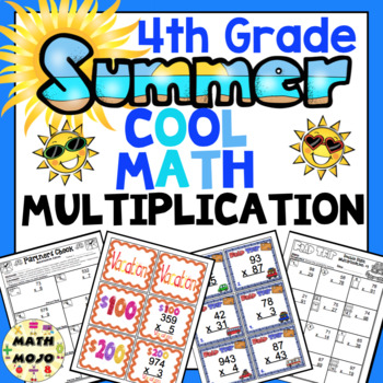 Preview of 4th Grade Summer Cool Math: 4th Grade Multiplication