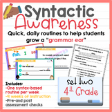 4th Grade Syntactic Awareness Routines Set 2