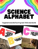 4th Grade TEKS Aligned Science Vocabulary Alphabet Posters