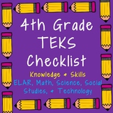 4th Grade TEKS Checklist