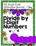 4th Grade TEKS Divide by 1 Digit Numbers Interactive Journal