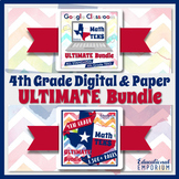 4th Grade TEKS Math Curriculum Bundle Digital & Paper ⭐ Go