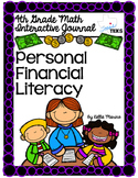 4th Grade TEKS Personal Financial Literacy Interactive Journal
