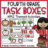 4th Grade Task Boxes | Math & Literacy Activities | Apple