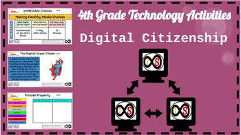 Preview of 4th Grade ELA Technology Activities - PowerPoint (Digital Citizenship ONLY)