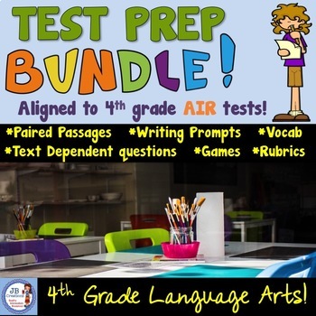 Preview of 4th Grade STATE TEST  Prep for Language Arts BUNDLE!