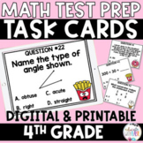 4th Grade Test Prep MATH TASK CARDS Google Slides, Google 
