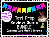 4th Grade Test-Prep Review Game BUNDLE-Math and Science
