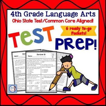 Preview of 4th Grade Language Arts Skill Packet Review for State Test