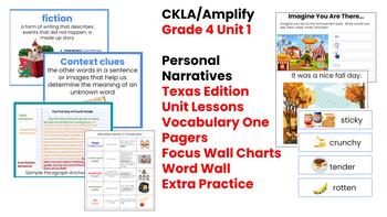 Preview of Texas Edition Narrative Unit "Everything Bundle" 4th Grade CKLA