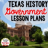 4th Grade Texas History: Government of Texas Lesson Plans Freebie