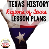 4th Grade Texas History: Regions of Texas Lesson Plans Freebie