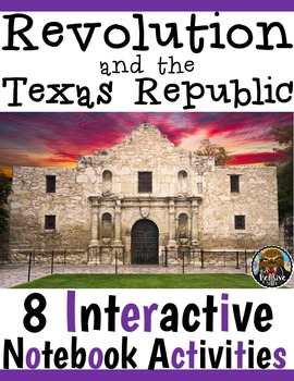 Preview of 4th Grade Texas Revolution & Alamo Interactive Notebook Activities (TEKS)
