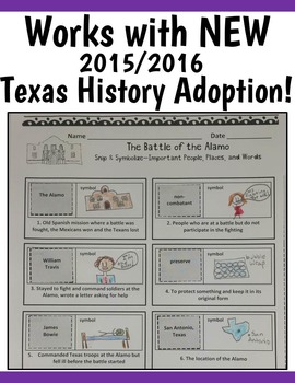 4th grade texas revolution alamo interactive notebook