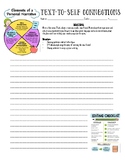 4th Grade Text to Self Connection Worksheet Graphic Organizer
