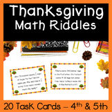 Thanksgiving Math Activities Grade 5 Word Problems 4th Grade Brain Teasers