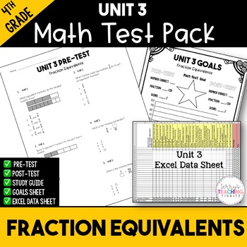 Preview of 4th Grade Unit 3 Math Test Pack {Paper and Pencil}