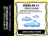 4th Grade VA Science SOL 4.4 Types of Clouds Worksheet