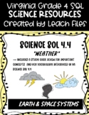 4th Grade VA Science SOL 4.4 Weather Study Guide