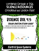 4th Grade VA Science SOL 4.5 Solar System Study Guide