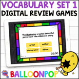4th Grade VOCABULARY Digital Review Games BalloonPop™, Set 1