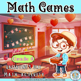 4th Grade Valentine Math game, Valentine Heart of Mathness