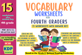 3th 4th 5th Grade Vocabulary Worksheets