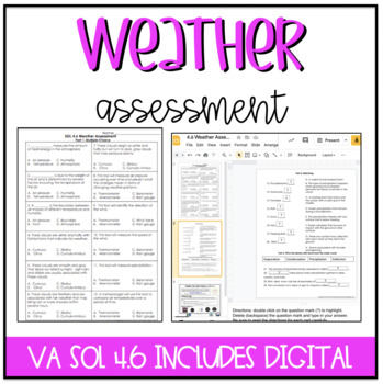 Preview of Weather Assessment {Now includes GOOGLE version!}