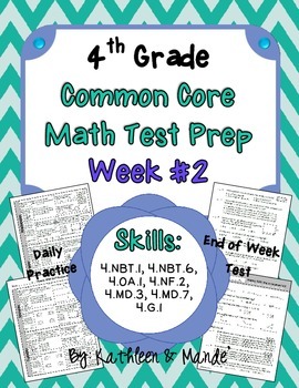 Preview of 4th Grade: Weekly Test Prep #2 (Daily Practice & Assessment)