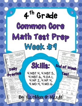 Preview of 4th Grade: Weekly Test Prep #9 (Daily Practice & Assessment)