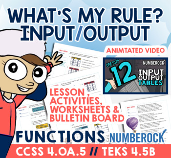 Preview of Input Output Tables ★ 4th Grade Activities Mega Bundle ★ Math TEK 4.5B & 4.OA.5