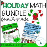 4th Grade Winter Holiday Math BUNDLE | Fourth Grade Math P