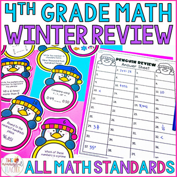 Preview of 4th Grade Winter Math Activity
